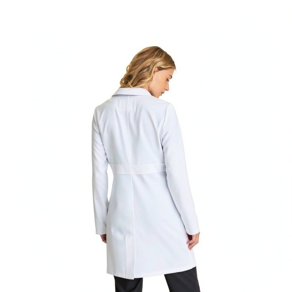 Flourish Lab Coat Women’s White 2‑Way Stretch Moisture‑Wicking Coat-1