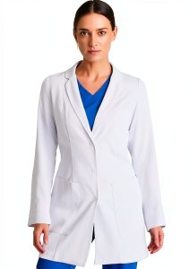 Barco Women's White Lab Coat BRC961 X-Large 3-Pocket Design-0