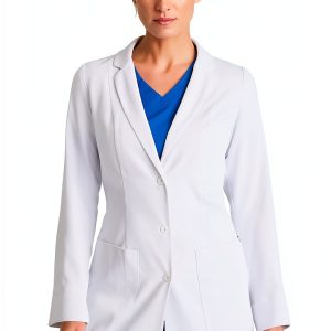 Barco Women's White Lab Coat BRC961 X-Large 3-Pocket Design-0