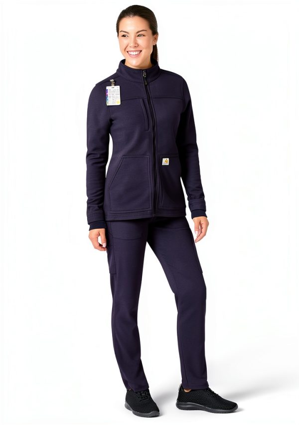 Carhartt Women Scrubs C81023 Modern Fit Bonded Fleece Jacket-1