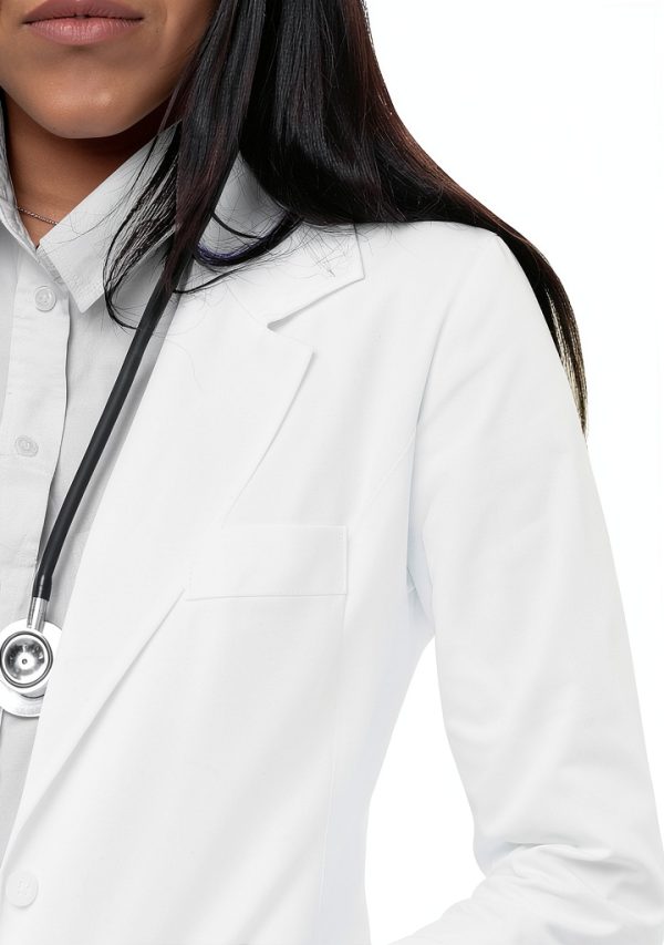 Adar Universal Lab Coats Women Tailored 28" Consultation White-5