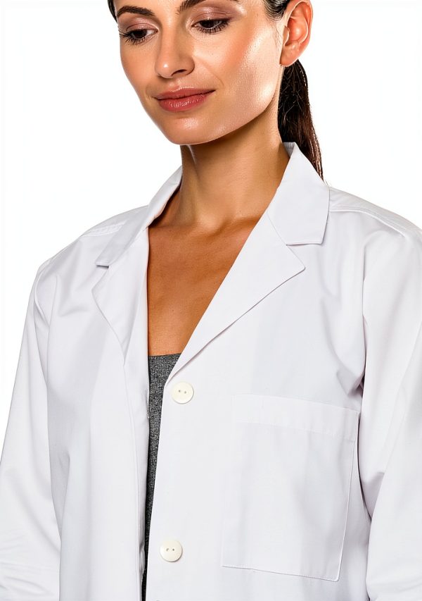 WonderWink Women's Wonderlab Consultation White Lab Coat-2