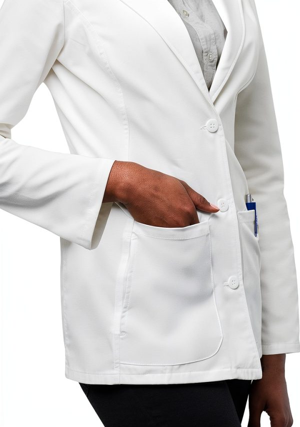 Adar Universal Lab Coats Women Tailored 28" Consultation White-1