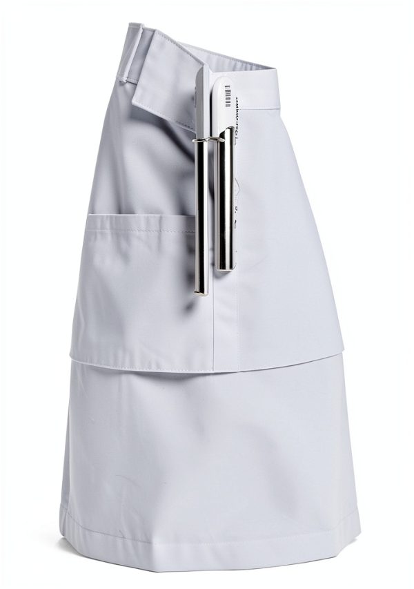 Women's Lab Coat Landau Relaxed Fit 5-Pocket Model 3153 White-3