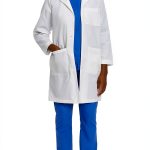 Women's Lab Coat Landau Relaxed Fit 5-Pocket Model 3153 White-0