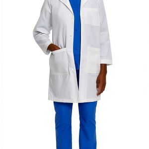 Women's Lab Coat Landau Relaxed Fit 5-Pocket Model 3153 White-0