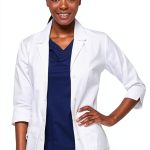 Dickies Women's Junior Fit 3/4 Sleeve Lab Coat-0