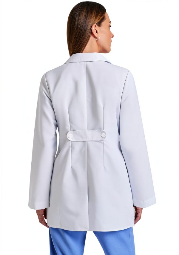 BARCO Grey's Anatomy Scrubs Hannah Lab Coat Long Sleeve 31.5" White-1