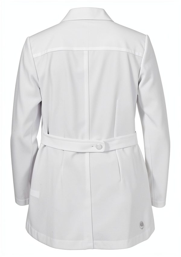 Healing Hands Lab Coat For Woman White Coat Fiona with 4 Pockets, Fluid Barrier, Easy Care, and 360° Stretch Fabric 5101-1