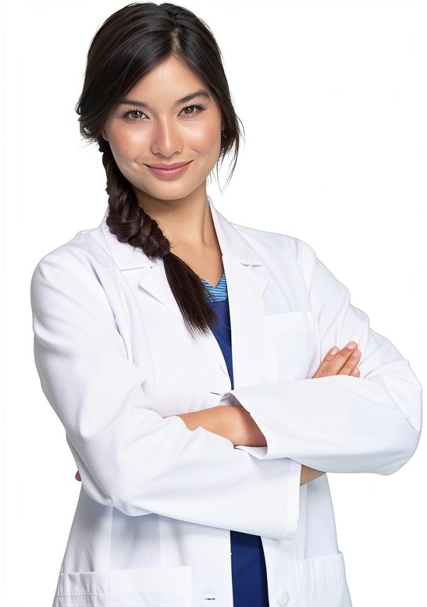Dickies Women's 28 Inch White Lab Coat - Classic Fit, Sizes XS to 3XL-2