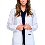 Dagacci Medical Uniform Lab Coat White Unisex 35" Size XS-2XL-0