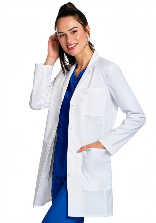 Cherokee Women's Lab Coat Modern Classic Fit 33" & 35" with 3 Pockets-1