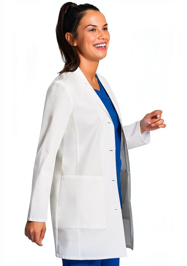 Cherokee Women's Lab Coat Modern Classic Fit 33" & 35" with 3 Pockets-5