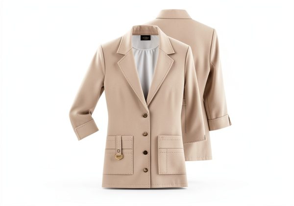 Dickies Women's Junior Fit 3/4 Sleeve Lab Coat-2