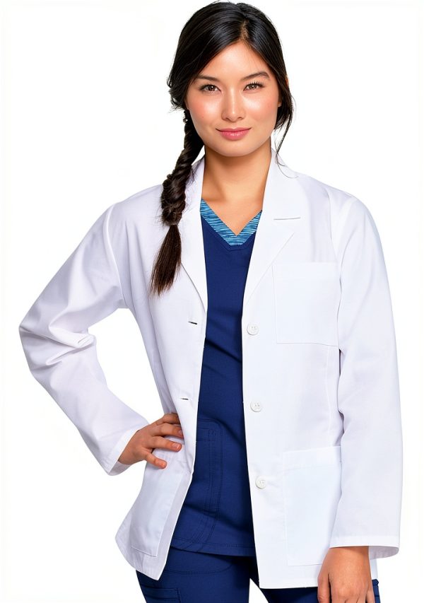 Dickies Women's 28 Inch White Lab Coat - Classic Fit, Sizes XS to 3XL-0