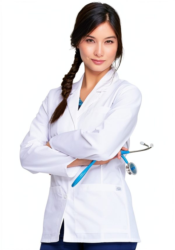Dickies Women's 28 Inch White Lab Coat - Classic Fit, Sizes XS to 3XL-5
